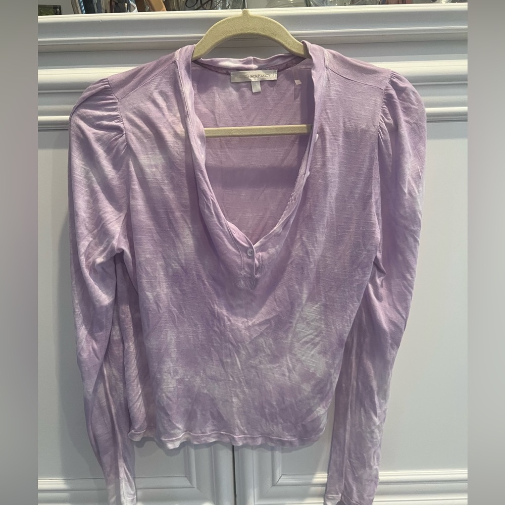 LoveShackFancy long sleeve Henley tee